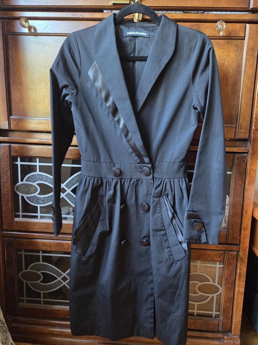 Stunning black dress or overcoat Valerie Dumaine